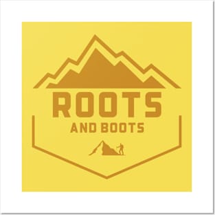 Roots and Boots Hiking Posters and Art